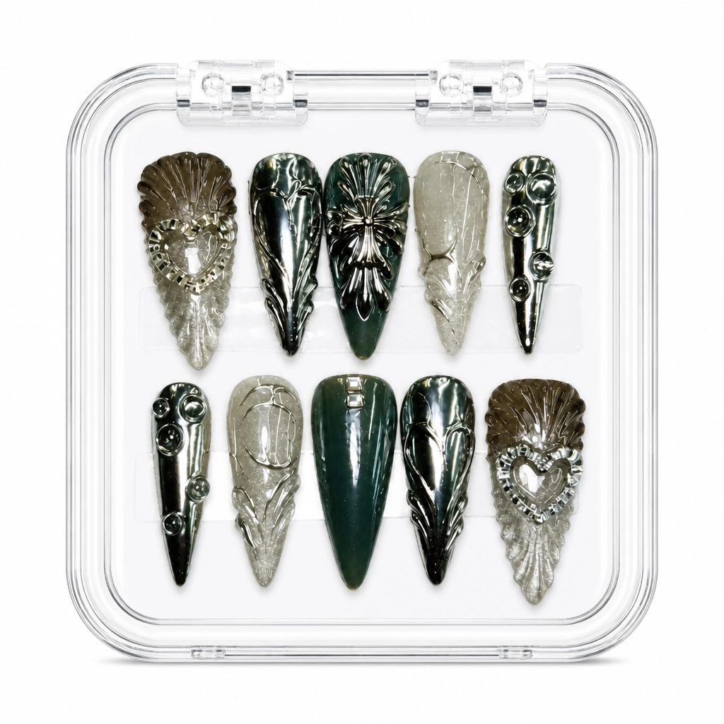Press-on Nails Wholesale $14.90 Velvet Obsidian by Yabe Vietnam
