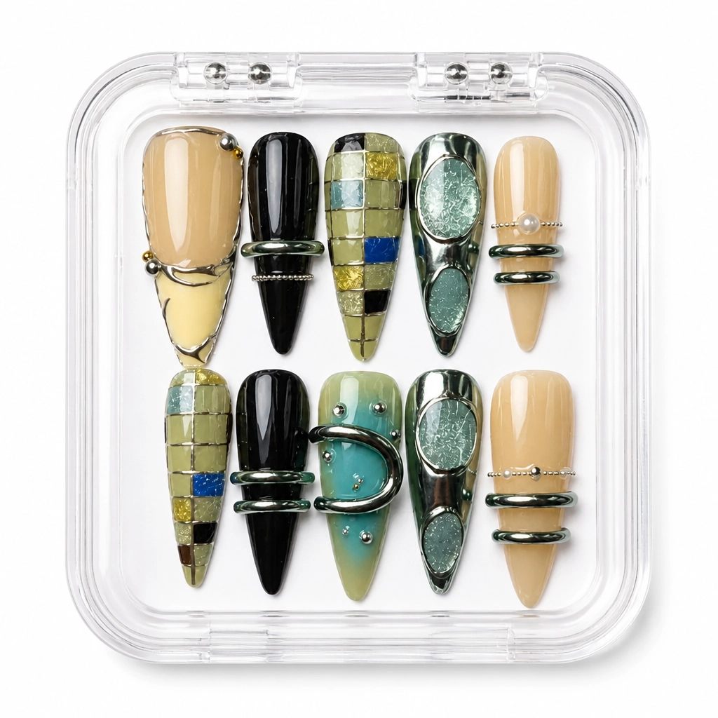 Press-on Nails Wholesale $14.90 Celestial Cream by Yabe Vietnam