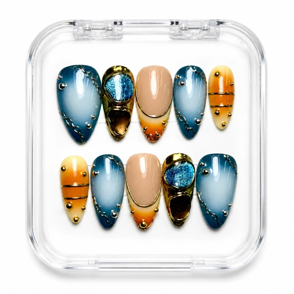 Press-on Nails Wholesale $14.90 Satin Midnight Luxe by Yabe Vietnam