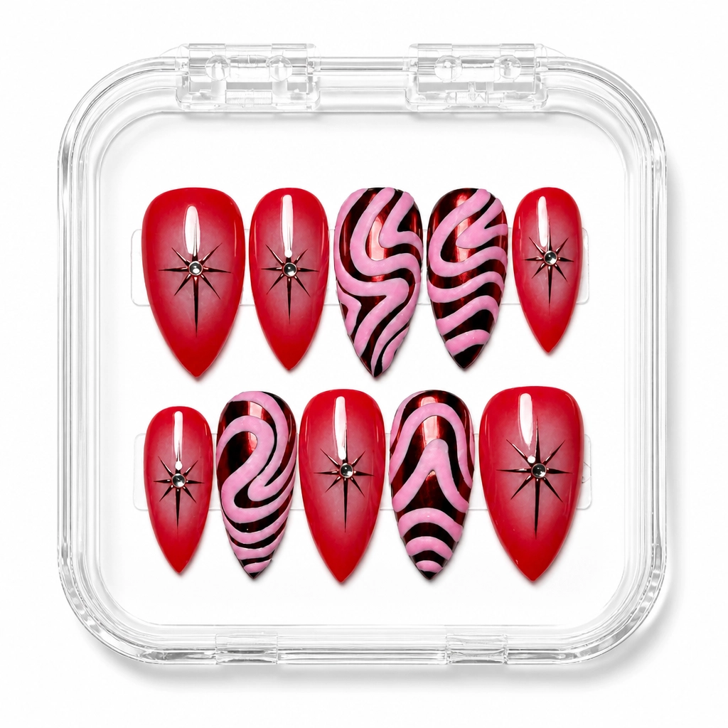 Press-on Nails Wholesale $14.90 Crimson Mystique by Yabe Vietnam