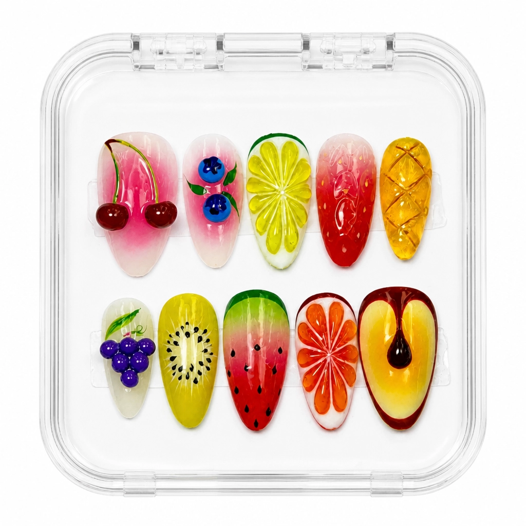 Press-on Nails Wholesale $14.90 Citrus Luxe by Yabe Vietnam