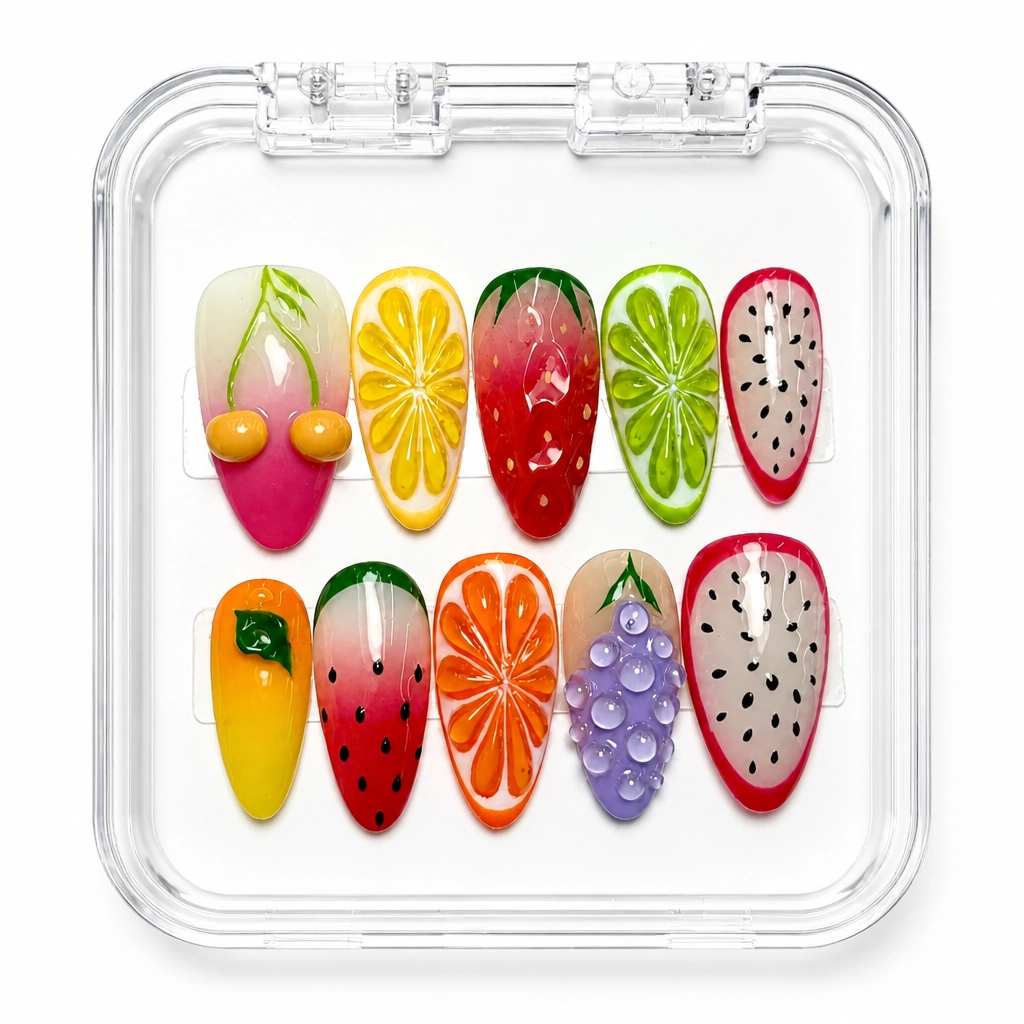 Press-on Nails Wholesale $14.90 Nude Fruit Fusion by Yabe Vietnam
