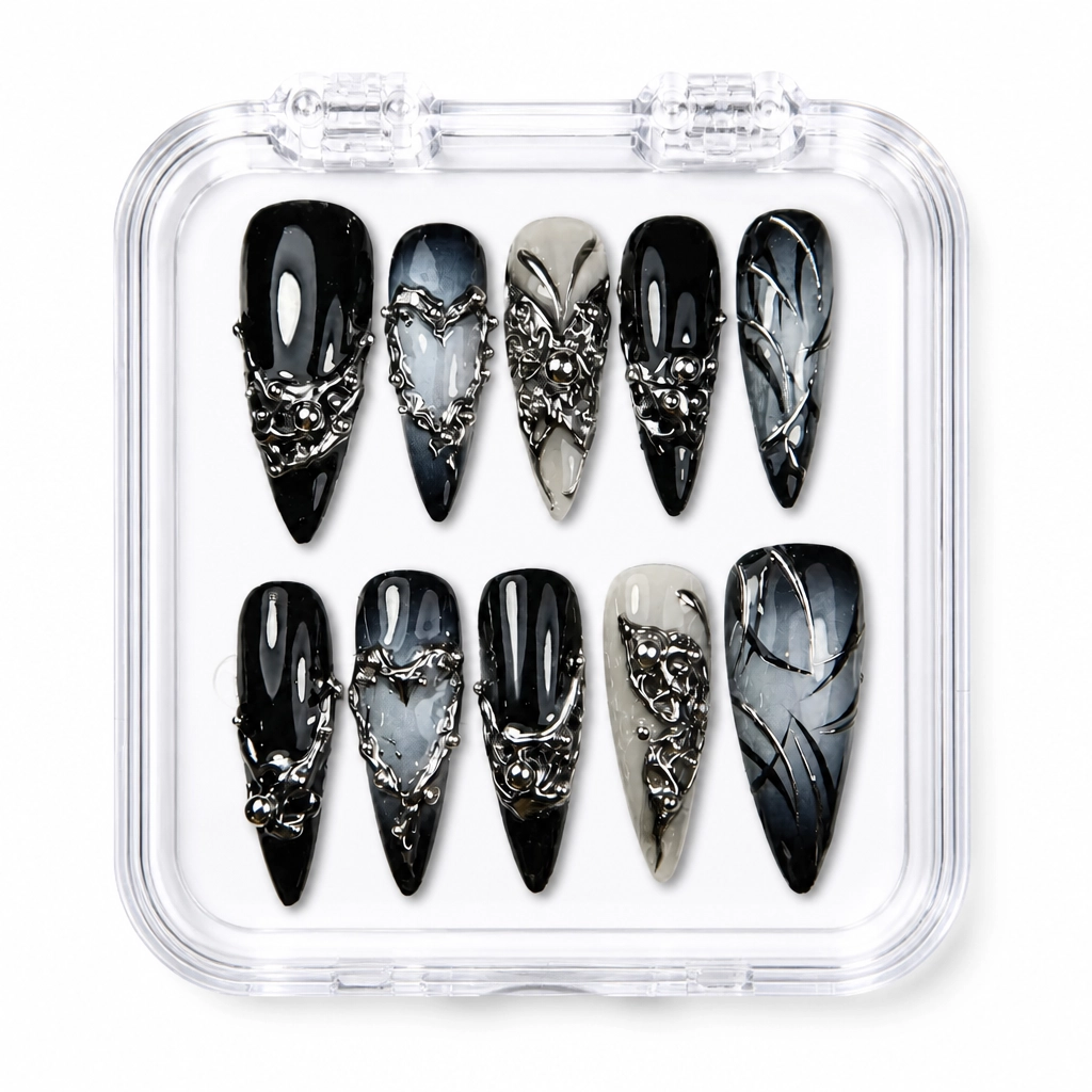 Press-on Nails Wholesale $14.90 Gothic Glamour by Yabe Vietnam