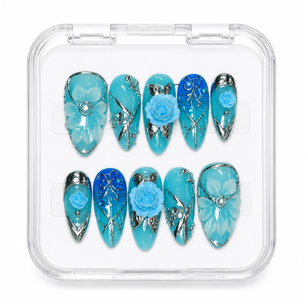 Press-on Nails Wholesale $14.90 Lavender Dreamscape by Yabe Vietnam
