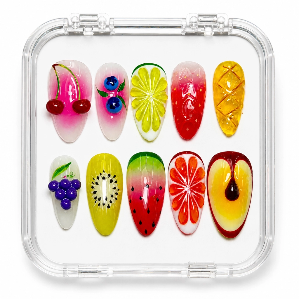 Press-on Nails Wholesale $14.90 Tropical Delight by Yabe Vietnam