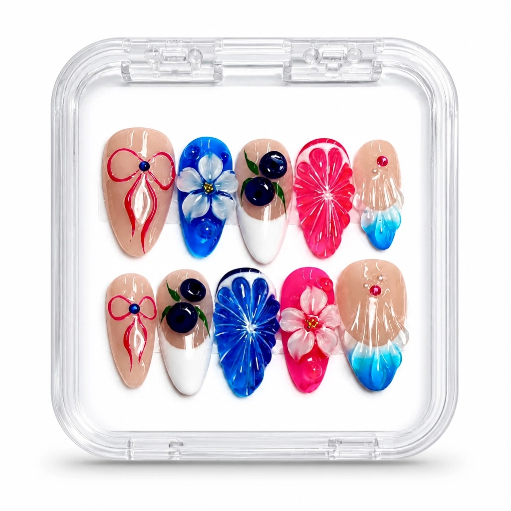 Press-on Nails Wholesale $14.90 Floral Bliss by Yabe Vietnam