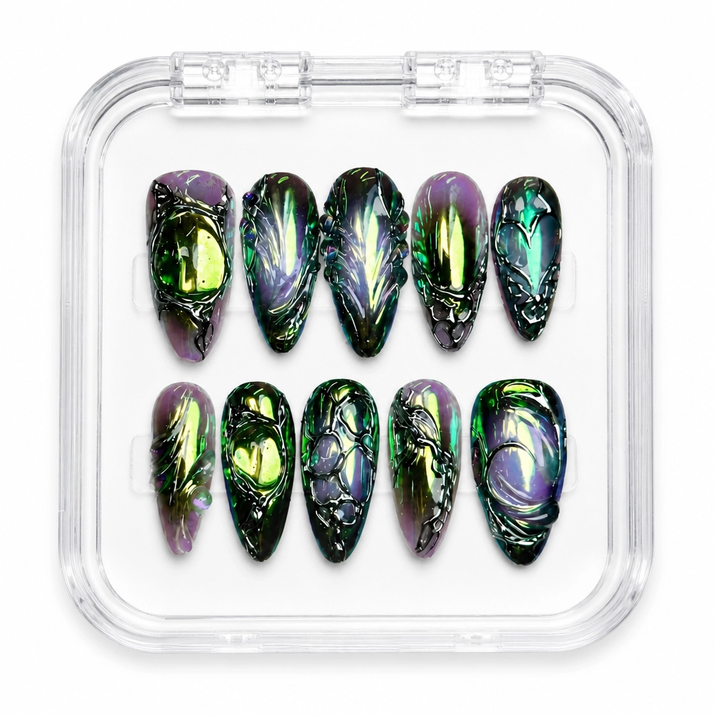 Press-on Nails Wholesale $14.90 Chromatic Venom by Yabe Vietnam