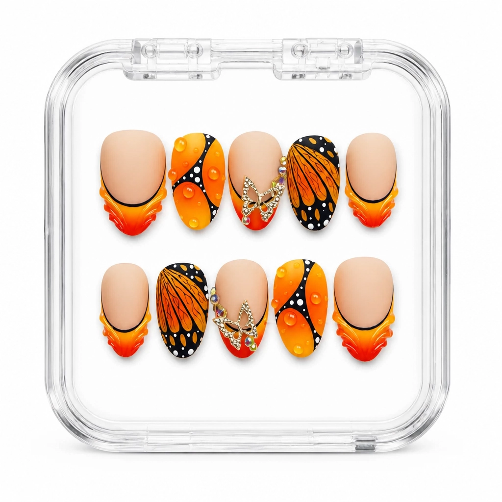 Press-on Nails Wholesale $14.90 Butterfly Bliss by Yabe Vietnam