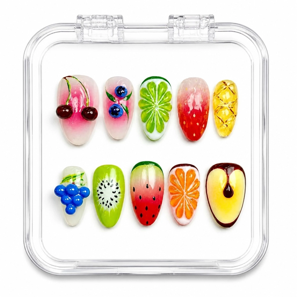 Press-on Nails Wholesale $14.90 Fruity Delight by Yabe Vietnam