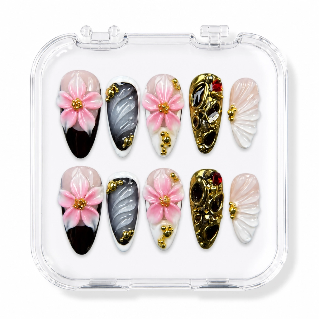 Press-on Nails Wholesale $14.90 Gothic Bloom by Yabe Vietnam