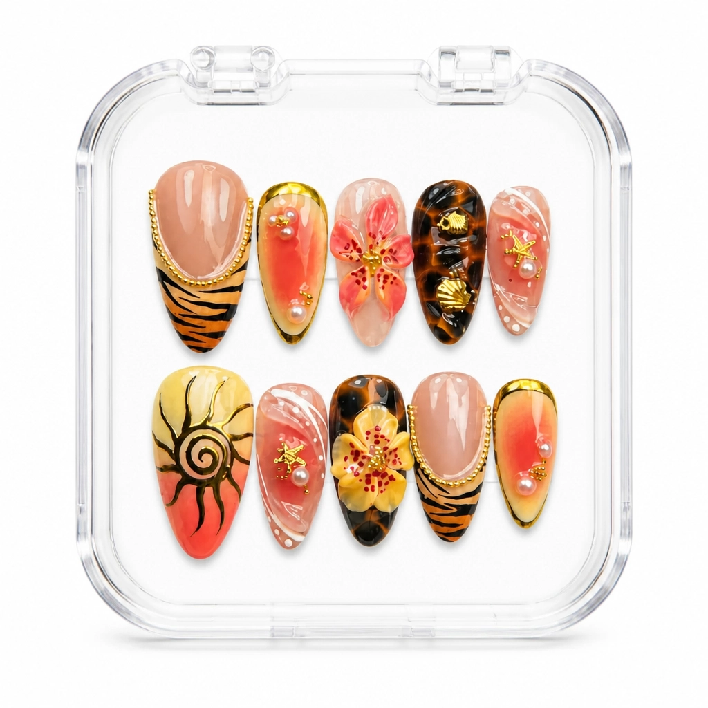 Press-on Nails Wholesale $14.90 Safari Chic by Yabe Vietnam