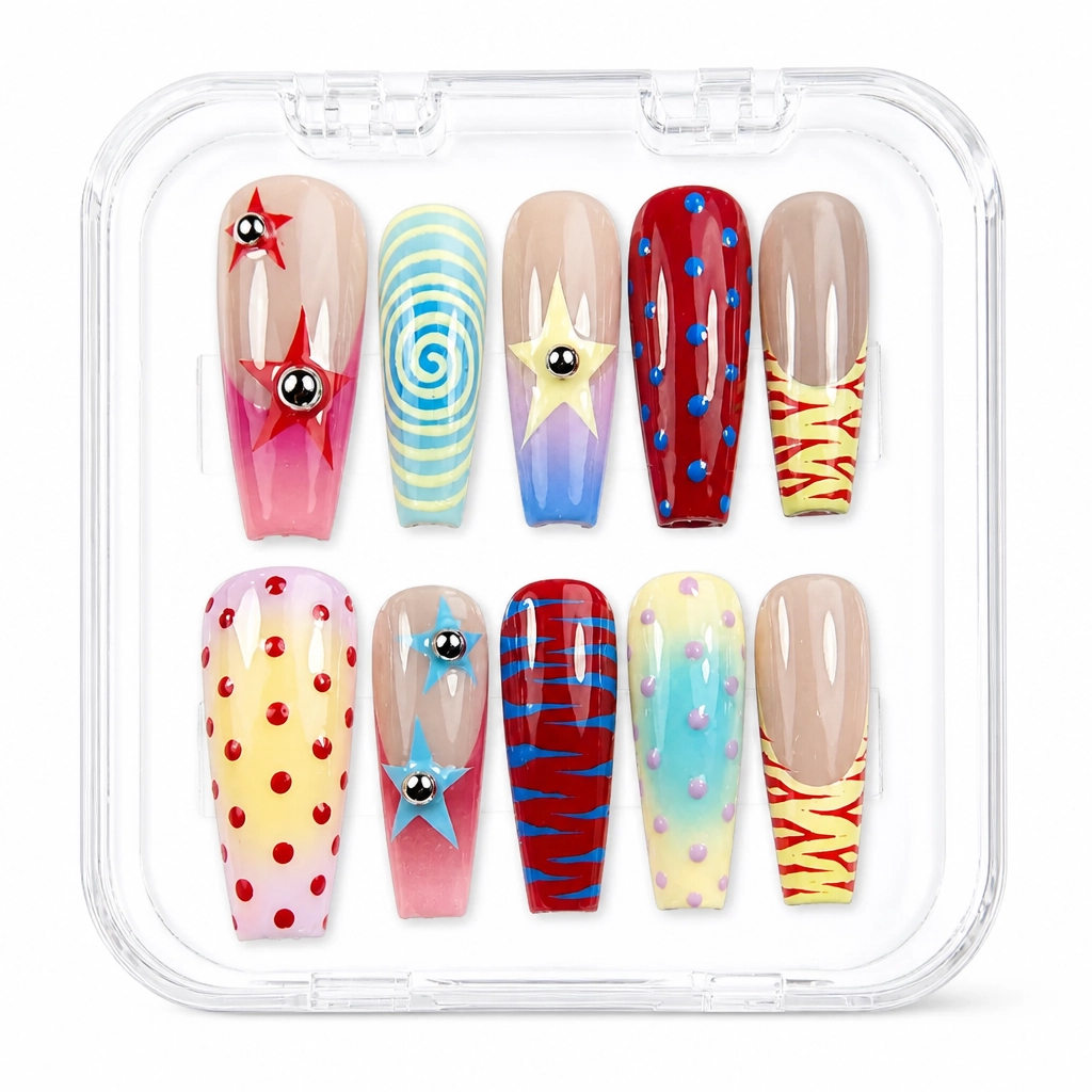 Press-on Nails Wholesale $14.90 Carnival Chic by Yabe Vietnam