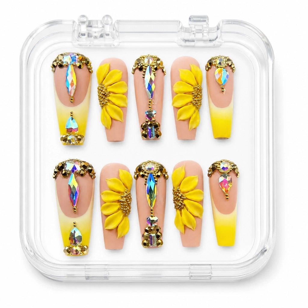 Press-on Nails Wholesale $14.90 Golden Radiance by Yabe Vietnam