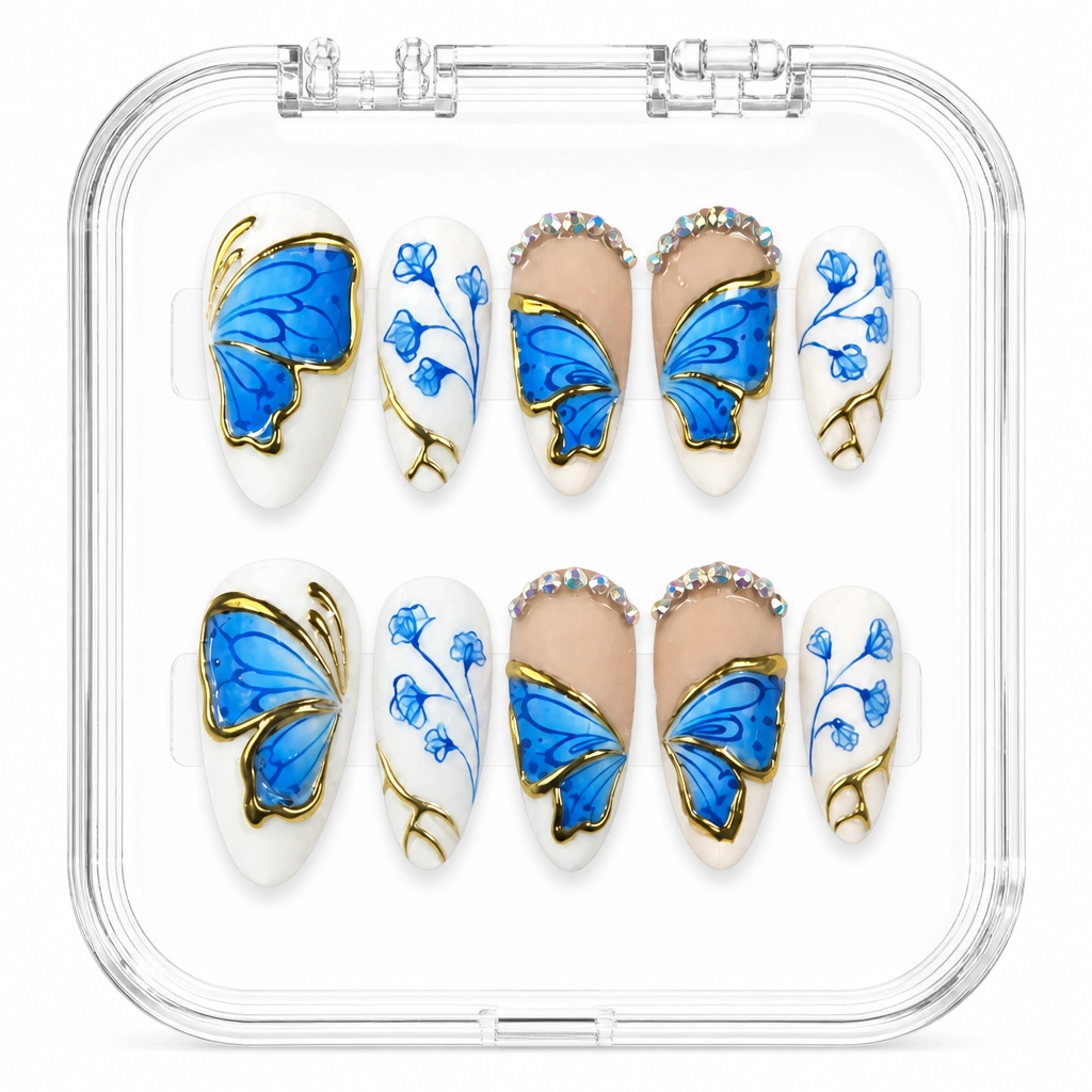 Press-on Nails Wholesale $14.90 Butterfly Dreamscape by Yabe Vietnam