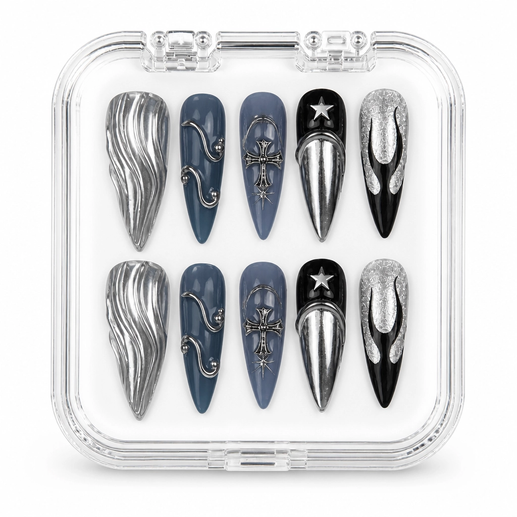 Press-on Nails Wholesale $14.90 Gothic Glamour by Yabe Vietnam