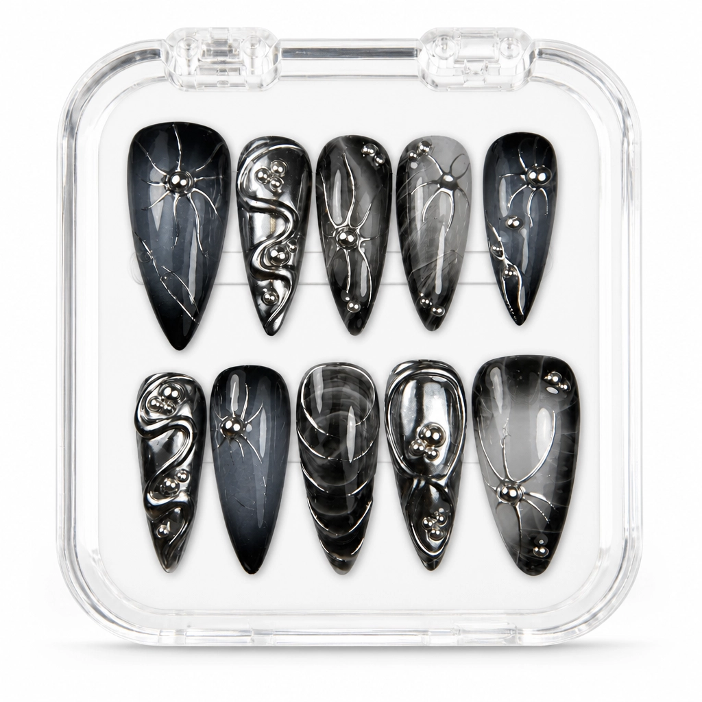 Press-on Nails Wholesale $14.90 Celestial Obsidian by Yabe Vietnam