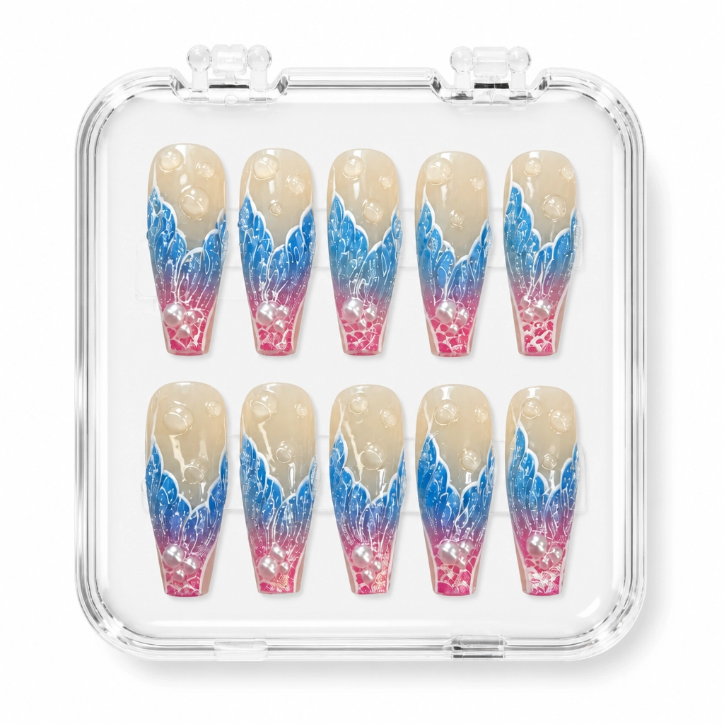 Press-on Nails Wholesale $14.90 Mermaid Magic by Yabe Vietnam