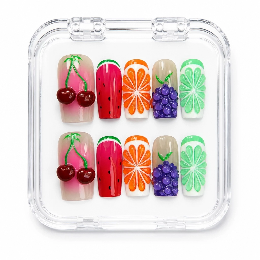 Press-on Nails Wholesale $14.90 Fruity Fiesta by Yabe Vietnam
