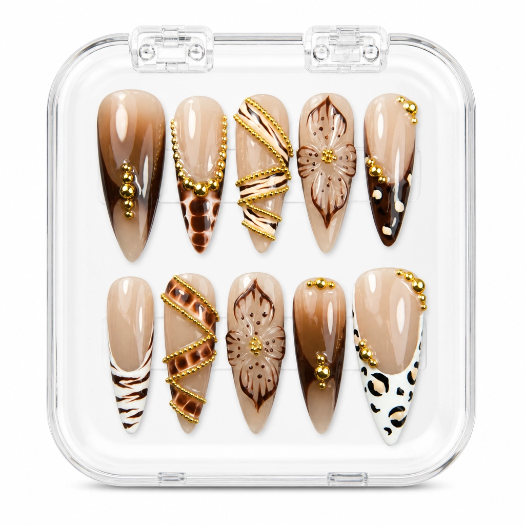 Press-on Nails Wholesale $14.90 Leopard Luxe by Yabe Vietnam