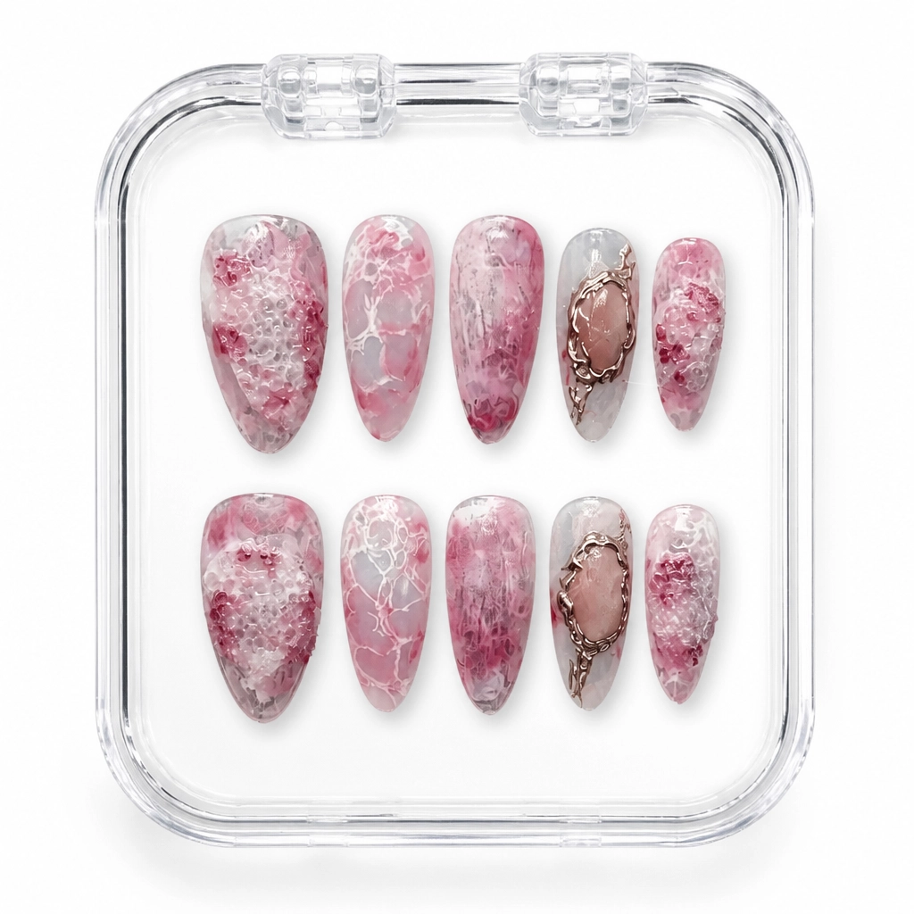 Press-on Nails Wholesale $14.90 Blushing Quartz by Yabe Vietnam