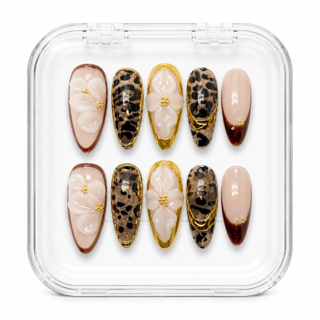 Press-on Nails Wholesale $14.90 Safari Chic by Yabe Vietnam