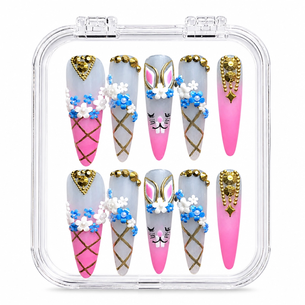 Press-on Nails Wholesale $14.90 Blooming Luxe by Yabe Vietnam