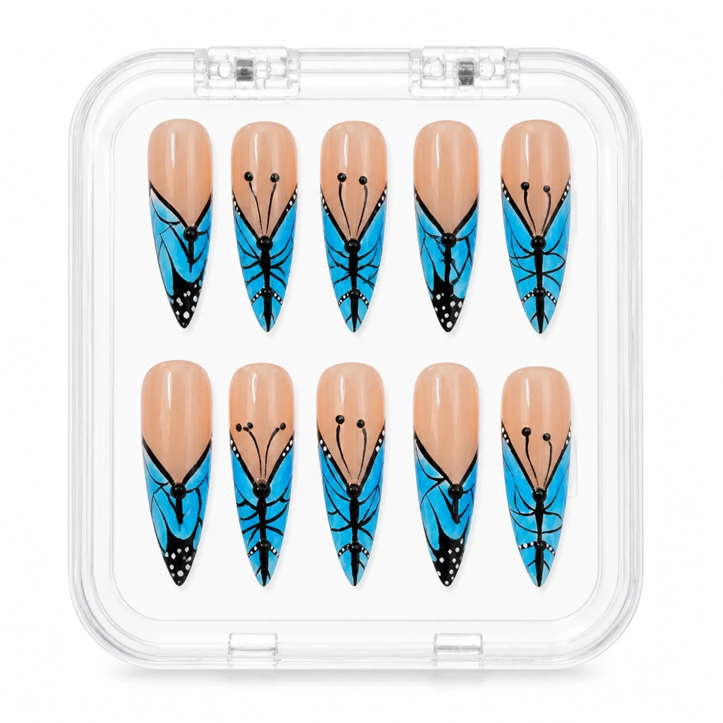 Press-on Nails Wholesale $14.90 Butterfly Illusion by Yabe Vietnam