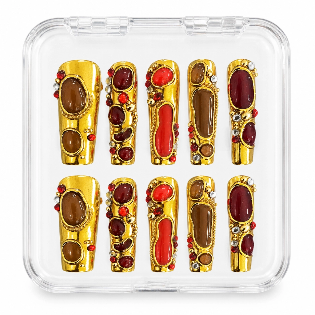 Press-on Nails Wholesale $14.90 Opulent Royale by Yabe Vietnam
