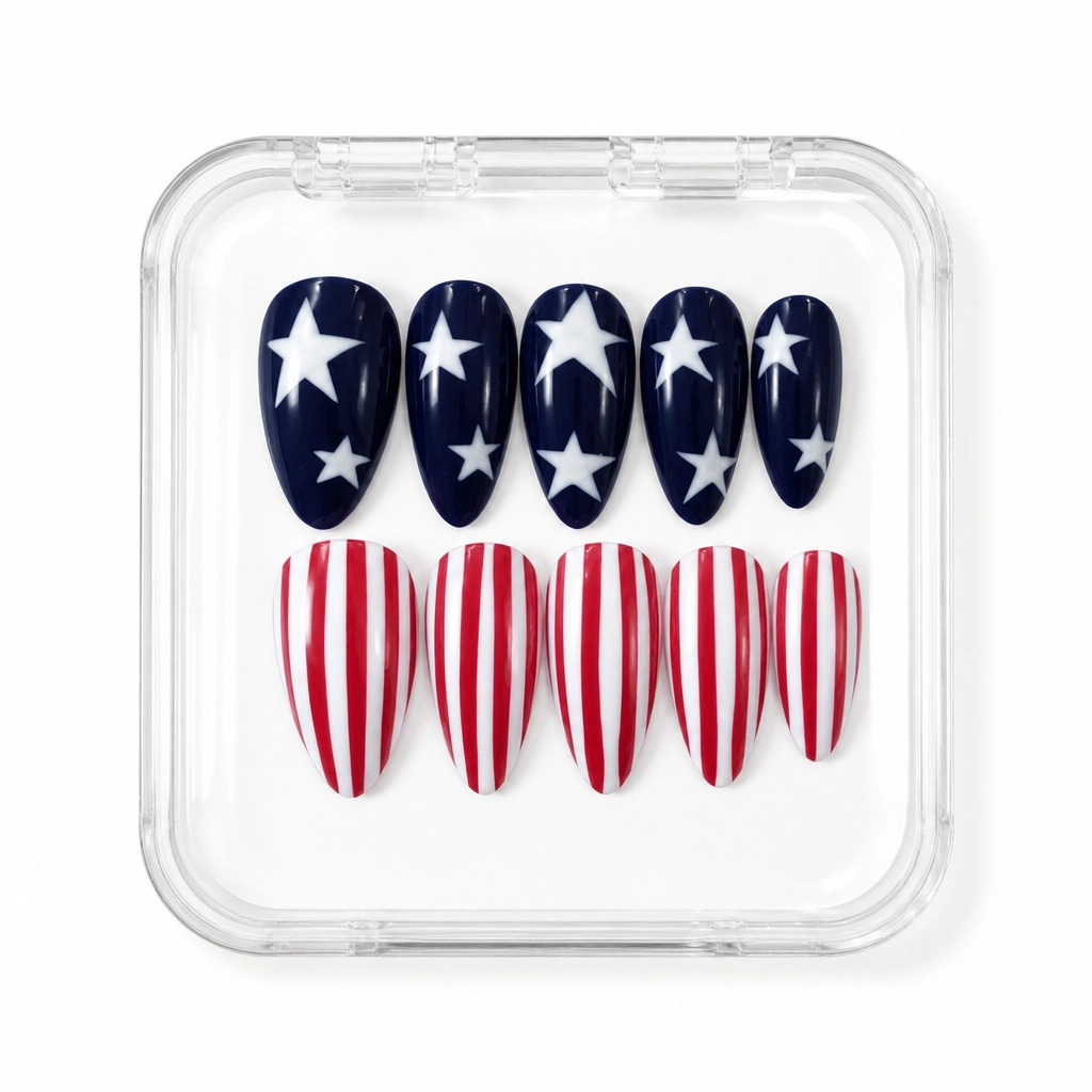 Press-on Nails Wholesale $14.90 Stars & Stripes by Yabe Vietnam