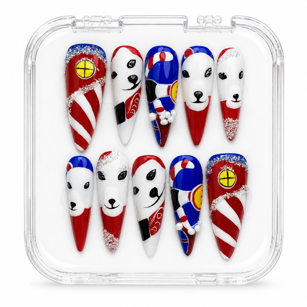 Press-on Nails Wholesale $14.90 Patriotic Pop by Yabe Vietnam