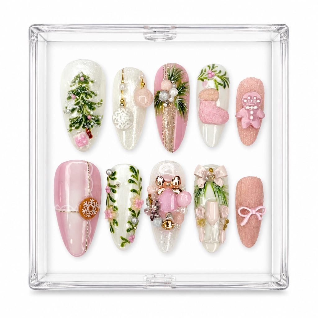 Press-on Nails Wholesale $14.90 Gingerbread Bliss by Yabe Vietnam
