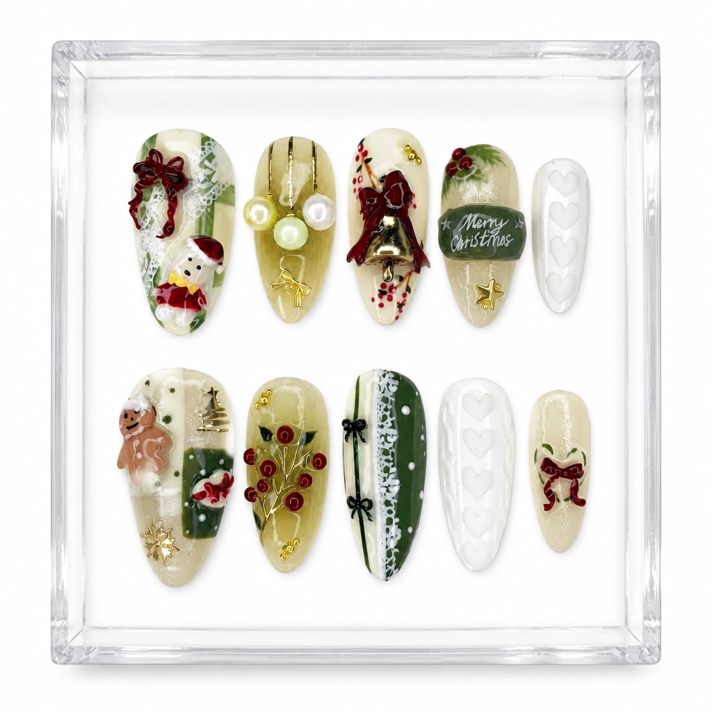 Press-on Nails Wholesale $14.90 Cozy Festivities by Yabe Vietnam
