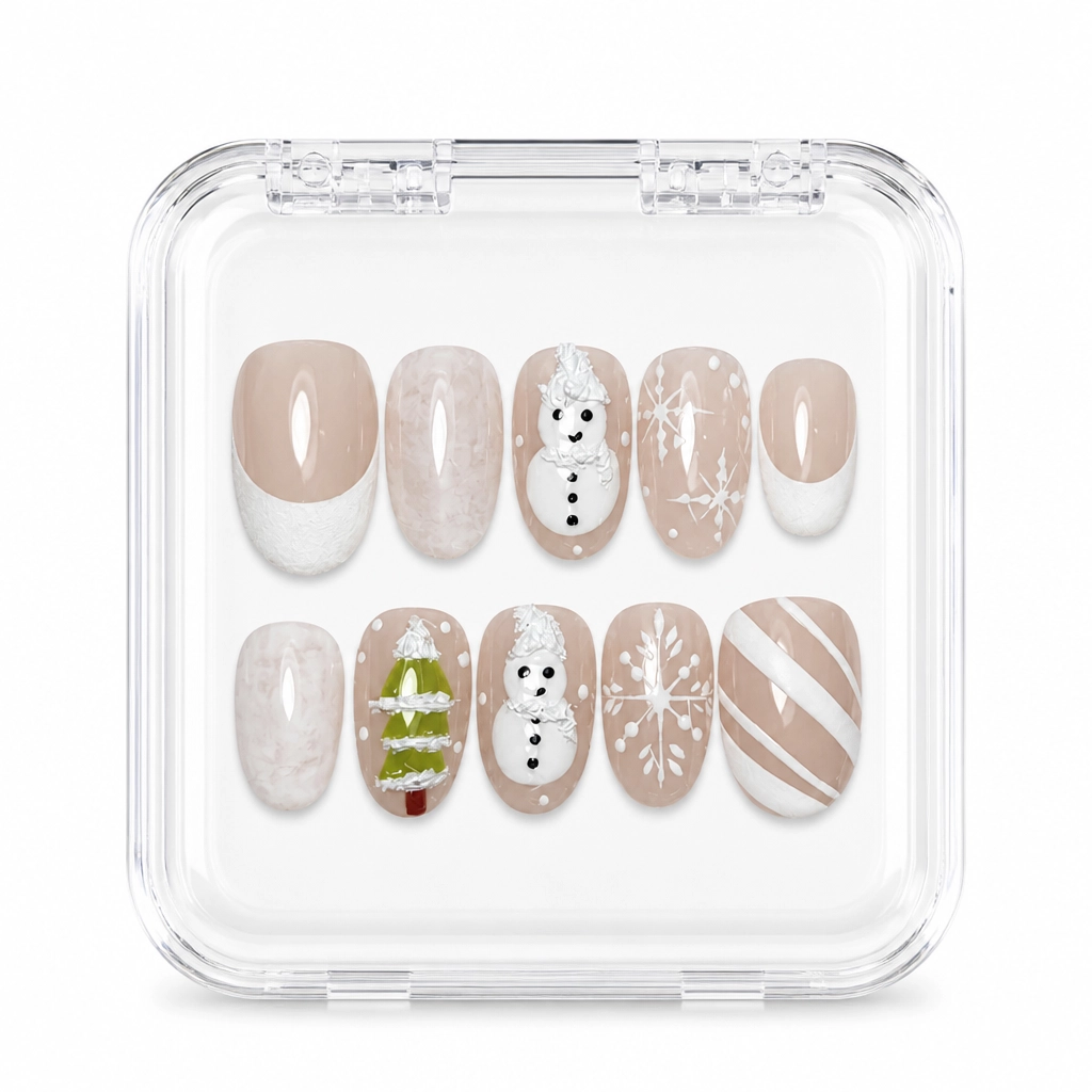 Press-on Nails Wholesale $14.90 Winter Wonderland by Yabe Vietnam