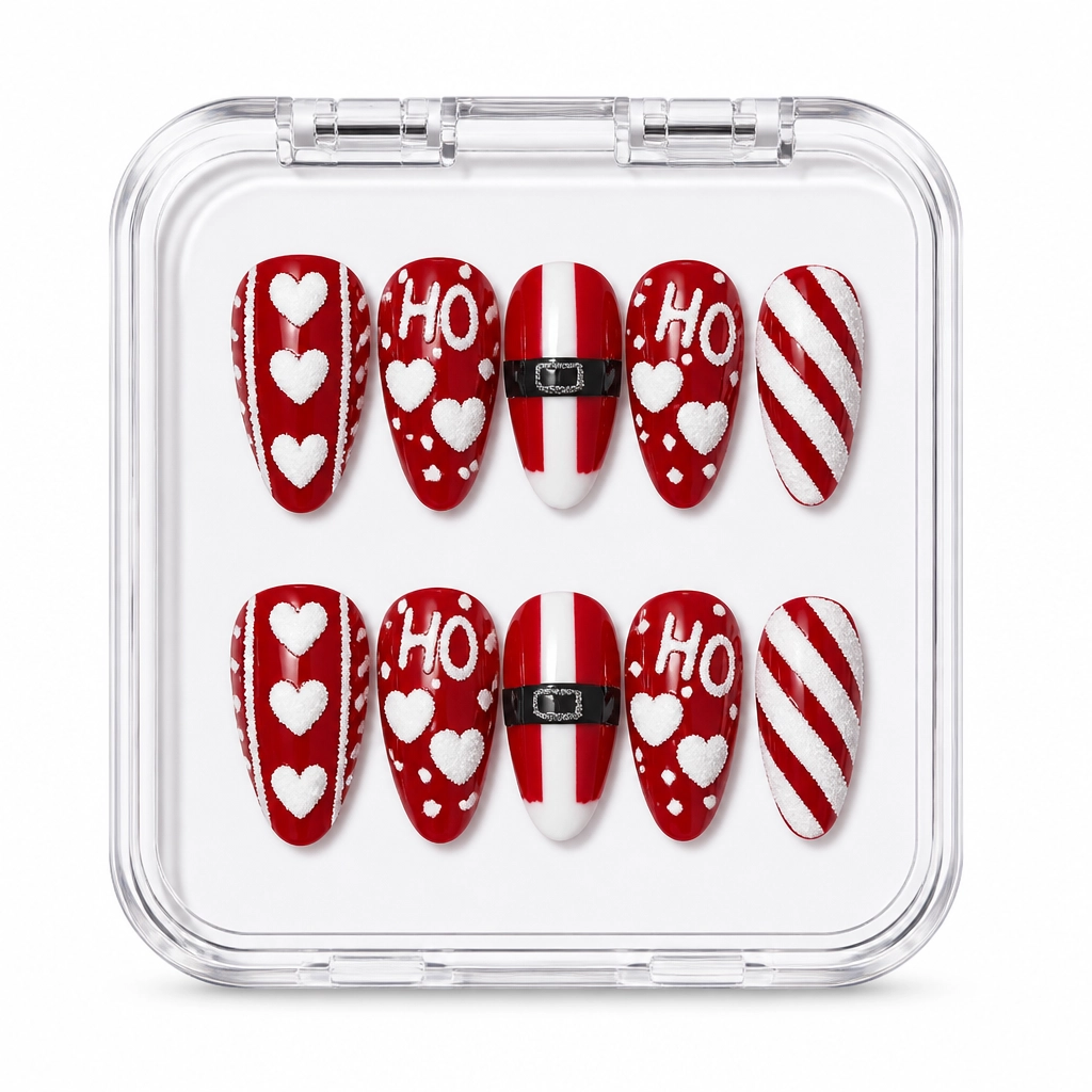 Press-on Nails Wholesale $14.90 Red Drip Elegance by Yabe Vietnam