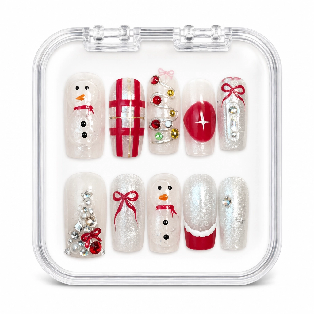 Press-on Nails Wholesale $14.90 Crimson Blossom by Yabe Vietnam