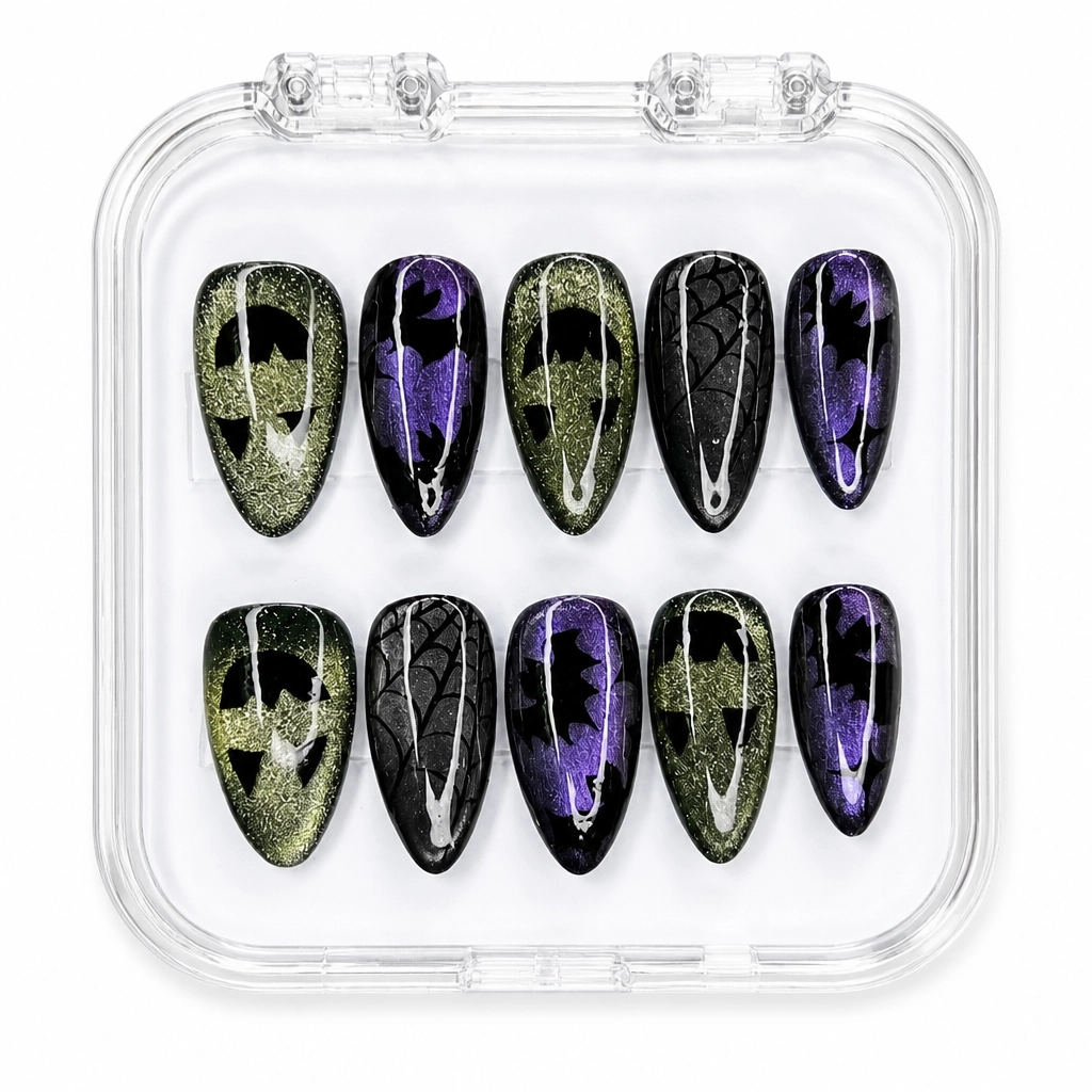 Press-on Nails Wholesale $14.90 Midnight Glitter by Yabe Vietnam