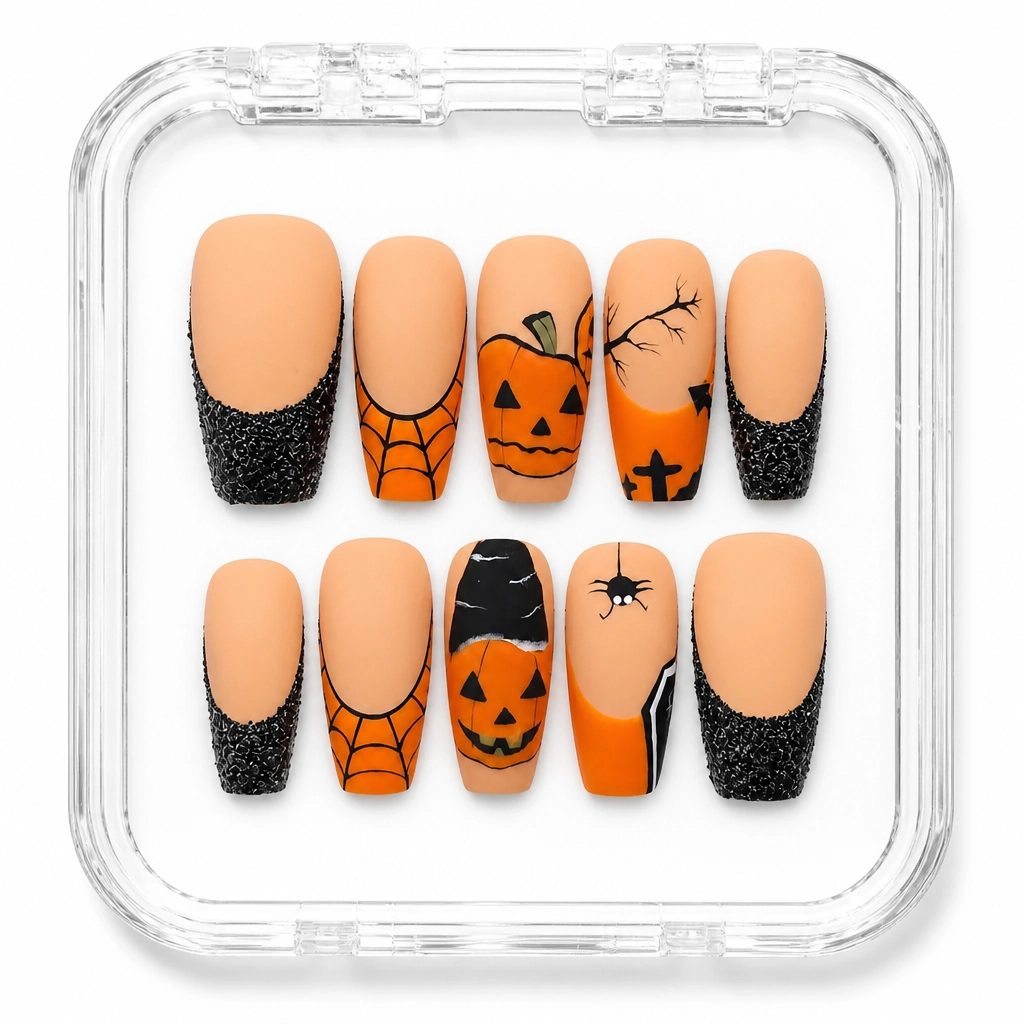 Press-on Nails Wholesale $14.90 Spooky Sparkle by Yabe Vietnam