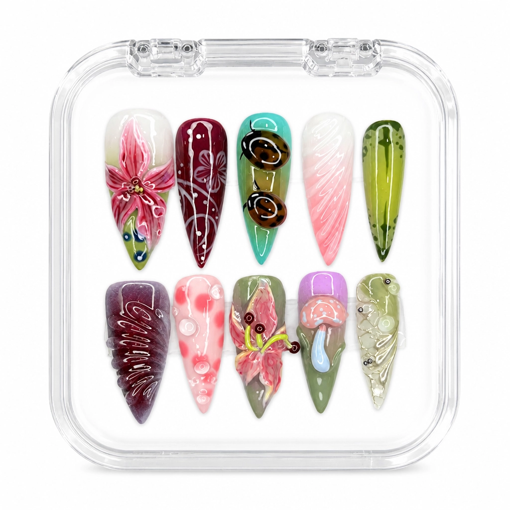 Press-on Nails Wholesale $14.90 Celestial Garden by Yabe Vietnam