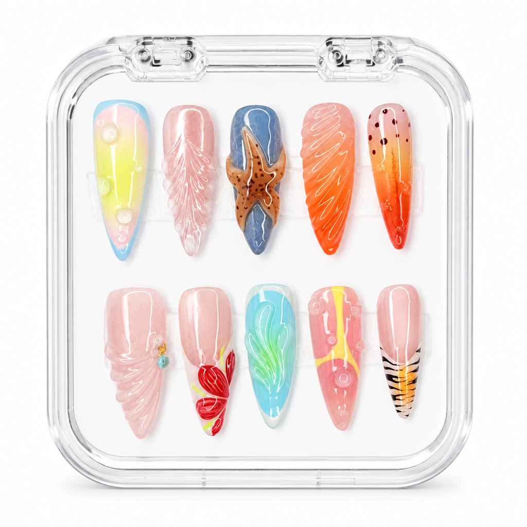 Press-on Nails Wholesale $14.90 Ethereal Wings by Yabe Vietnam