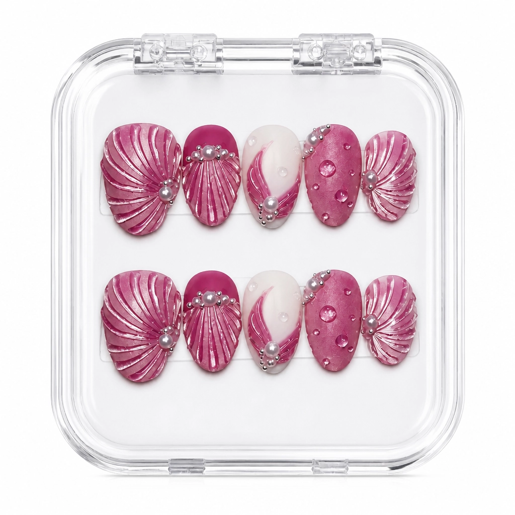 Press-on Nails Wholesale $14.90 Seashell Luxe by Yabe Vietnam