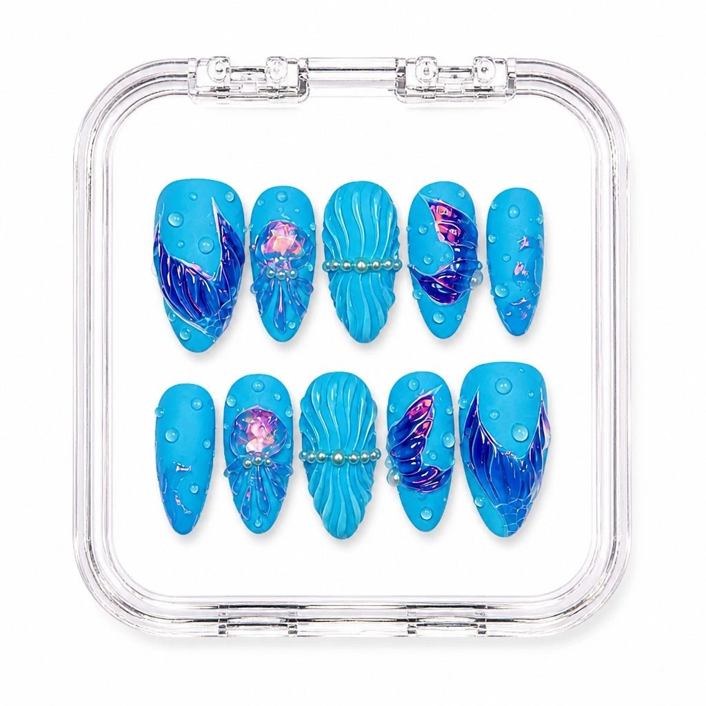 Press-on Nails Wholesale $14.90 Cosmic Aurora by Yabe Vietnam