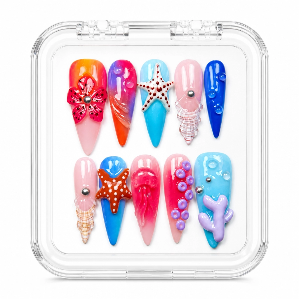 Press-on Nails Wholesale $14.90 Cosmic Radiance by Yabe Vietnam