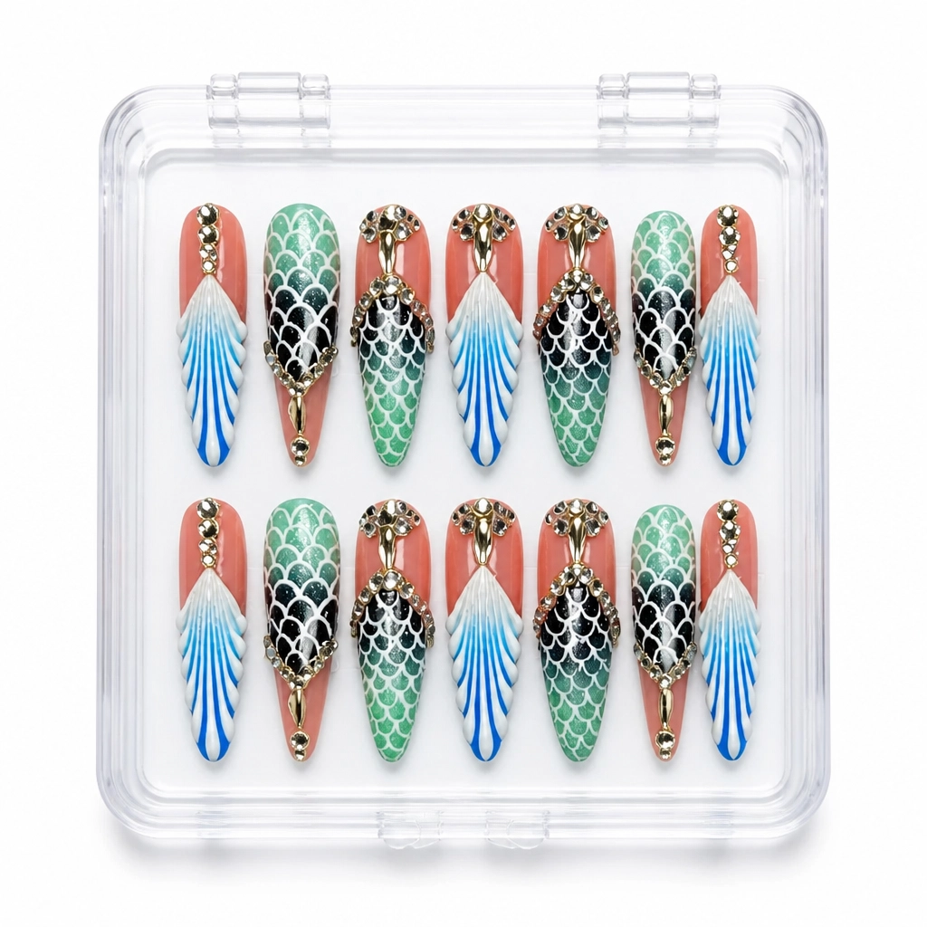 Press-on Nails Wholesale $14.90 Serpent Luxe by Yabe Vietnam