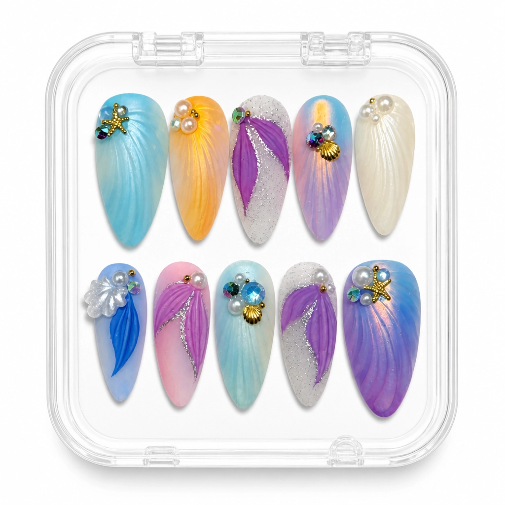 Press-on Nails Wholesale $14.90 Celestial Allure by Yabe Vietnam