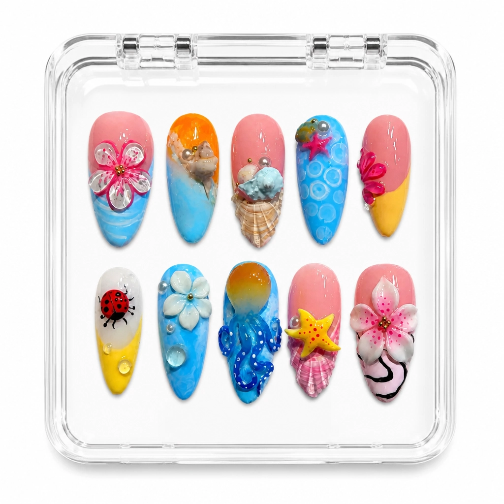 Press-on Nails Wholesale $14.90 Whimsy Bloom by Yabe Vietnam