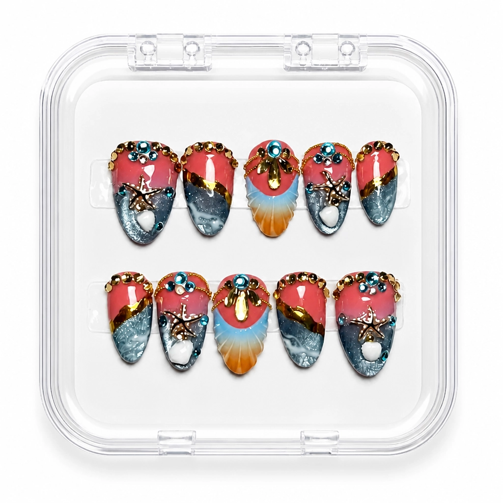 Press-on Nails Wholesale $14.90 Celestial Sunset by Yabe Vietnam