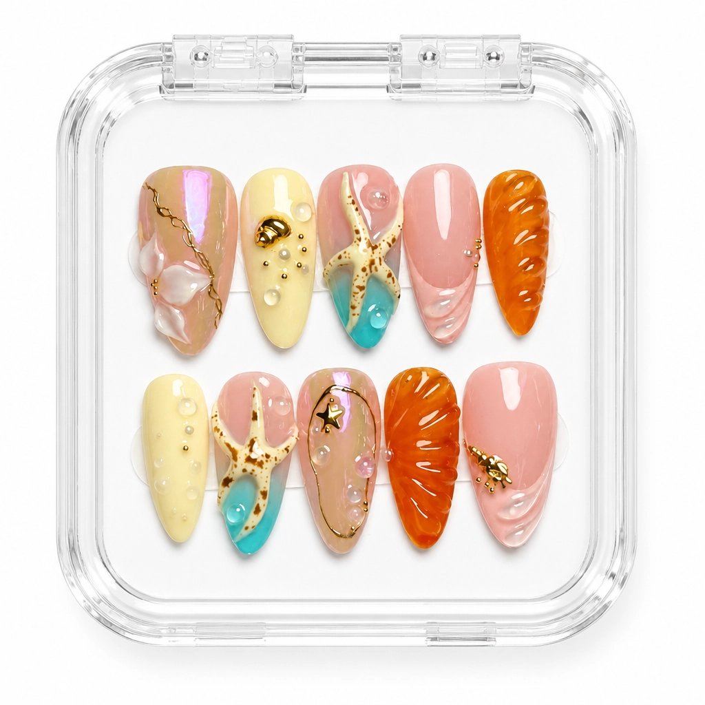 Press-on Nails Wholesale $14.90 Amber Luxe Fusion by Yabe Vietnam