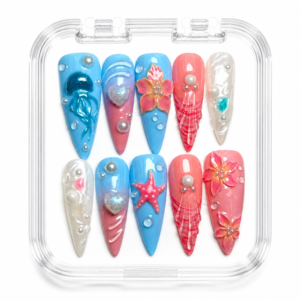 Press-on Nails Wholesale $14.90 Celestial Charm by Yabe Vietnam