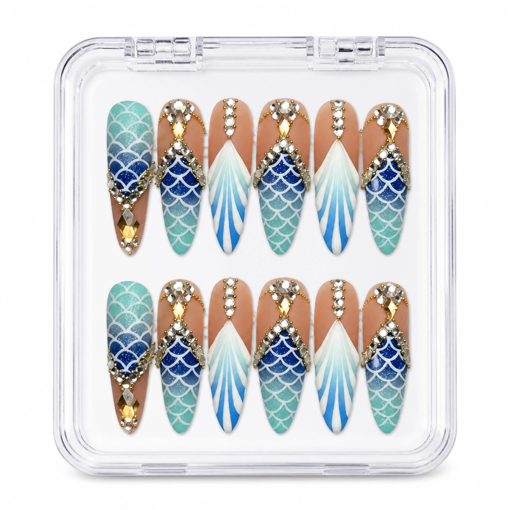 Press-on Nails Wholesale $14.90 Nude Mermaid Luxe by Yabe Vietnam