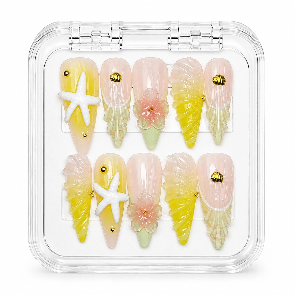 Press-on Nails Wholesale $14.90 Chartreuse Dream by Yabe Vietnam